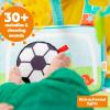 imageBright Starts 5in1 Your Way Ball Play  Jumbo Play Mat Converts to Ball Pit Baby Gym Newborn to Toddler  Totally Tropical GreenGrip  Kick Oball