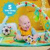 imageBright Starts 5in1 Your Way Ball Play  Jumbo Play Mat Converts to Ball Pit Baby Gym Newborn to Toddler  Totally Tropical GreenGrip  Kick Oball