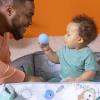 imageBright Starts 5in1 Your Way Ball Play  Jumbo Play Mat Converts to Ball Pit Baby Gym Newborn to Toddler  Totally Tropical GreenTotally Tropical