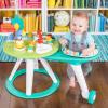 imageBright Starts Around We Go 2in1 Baby Walker Discovery Activity Center and Table Tropic Coral Ages 6 MonthsTropical Cool