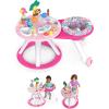 imageBright Starts Around We Go 2in1 Baby Walker Discovery Activity Center and Table Tropic Coral Ages 6 MonthsTropical Coral
