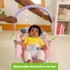 imageBright Starts Baby Bouncer Soothing Vibrations Infant Seat  Removable Toy Bar Nonslip Feet 06 Months Up to 20 lbs Rainforest VibesWildflower Wonders