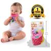 imageBright Starts Carry ampamp Teethe Purse Chillable Teether Toy Ages 3 months  Pretty in Pink