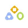 imageBright Starts Chill ampamp Teethe WaterFilled BPAFree Baby Teething Toy Ages 3 MonthsBright Chill  Teethe 3 PK