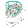 imageBright Starts Comfy Baby Bouncer Soothing Vibrations Infant Seat  Taggies Music Removable Toy Bar 06 Months Up to 20 lbs Whimsical WildJungle Vines
