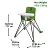 imageBright Starts Disney Baby Finding Nemo Pop n Dine Portable Highchair Suction Cup Nemo Toy Space Saving High Chair for IndoorOutdoor Dining with Fast Easy Compact Fold 6 Months  45 PoundsJohn Deere