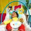 imageBright Starts Disney Baby Mickey Mouse Infant to Toddler Rocker ampamp Seat with Vibrations and Removable Toy Bar 030 Months Up to 40 lbs Original BestieMulticolored
