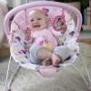 imageBright Starts Disney Baby Minnie Mouse Baby Bouncer Soothing Vibrations Plush Infant Seat  Removable Toy Bar Nonslip Feet 06 Months Up to 20 lbs Spotty DottyMinnie Mouse