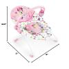 imageBright Starts Disney Baby Minnie Mouse Baby Bouncer Soothing Vibrations Plush Infant Seat  Removable Toy Bar Nonslip Feet 06 Months Up to 20 lbs Spotty DottyMinnie Mouse