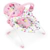 imageBright Starts Disney Baby Minnie Mouse Baby Bouncer Soothing Vibrations Plush Infant Seat  Removable Toy Bar Nonslip Feet 06 Months Up to 20 lbs Spotty DottyMinnie Mouse