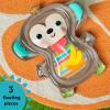 imageBright Starts Disney Baby Stitch Water Mat Making Waves Tummy Time Play Mat 3 Floating Toys NewbornHungry Monkey