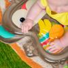 imageBright Starts Disney Baby Stitch Water Mat Making Waves Tummy Time Play Mat 3 Floating Toys NewbornHungry Monkey