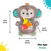 imageBright Starts Disney Baby Stitch Water Mat Making Waves Tummy Time Play Mat 3 Floating Toys NewbornHungry Monkey