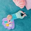 imageBright Starts Disney Baby Stitch Water Mat Making Waves Tummy Time Play Mat 3 Floating Toys NewbornThe Little Mermaid