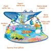 imageBright Starts Disney Baby The Little Mermaid Twinkle Trove LightUp Musical Baby Activity Gym with Tummy Time Pillow NewbornFinding Nemo