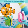 imageBright Starts Disney Baby The Little Mermaid Twinkle Trove LightUp Musical Baby Activity Gym with Tummy Time Pillow NewbornFinding Nemo