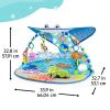imageBright Starts Disney Baby The Little Mermaid Twinkle Trove LightUp Musical Baby Activity Gym with Tummy Time Pillow NewbornFinding Nemo