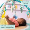 imageBright Starts Disney Baby The Little Mermaid Twinkle Trove LightUp Musical Baby Activity Gym with Tummy Time Pillow NewbornStitch