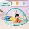 imageBright Starts Disney Baby The Little Mermaid Twinkle Trove LightUp Musical Baby Activity Gym with Tummy Time Pillow NewbornStitch