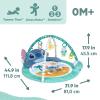 imageBright Starts Disney Baby The Little Mermaid Twinkle Trove LightUp Musical Baby Activity Gym with Tummy Time Pillow NewbornStitch