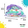 imageBright Starts Disney Baby The Little Mermaid Twinkle Trove LightUp Musical Baby Activity Gym with Tummy Time Pillow NewbornThe Little Mermaid