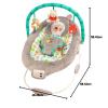 imageBright Starts Disney Baby Winnie The Pooh Baby Bouncer Soothing Vibrations Deluxe Infant Seat  Faux Suede Music Removable Toy Bar 06 Months 620 lbs Dots ampamp Hunny PotsWinnie the Pooh  Dots  Hunny Pots