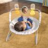 imageBright Starts Disney Baby Winnie The Pooh Baby Bouncer Soothing Vibrations Deluxe Infant Seat  Faux Suede Music Removable Toy Bar 06 Months 620 lbs Dots ampamp Hunny PotsWinnie the Pooh  Classic Pals