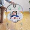 imageBright Starts Disney Baby Winnie The Pooh Baby Bouncer Soothing Vibrations Deluxe Infant Seat  Faux Suede Music Removable Toy Bar 06 Months 620 lbs Dots ampamp Hunny PotsMickey Mouse