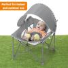 imageBright Starts Disney Finding Nemo Pop N Chill Travel Seat IndoorOutdoor Use Infant Seat with UPF 50 Canopy Blue Ages 06 MonthsGrey
