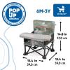 imageBright Starts Disney Minnie Mouse Pop N Sit Portable Booster IndoorOutdoor Use Floor Seat with Feeding Tray 6 Mos  3 YrsBronco Camo