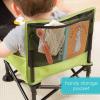 imageBright Starts Disney Minnie Mouse Pop N Sit Portable Booster IndoorOutdoor Use Floor Seat with Feeding Tray 6 Mos  3 YrsGreen