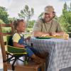 imageBright Starts Disney Minnie Mouse Pop N Sit Portable Booster IndoorOutdoor Use Floor Seat with Feeding Tray 6 Mos  3 YrsJohn Deere