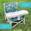 imageBright Starts Disney Minnie Mouse Pop N Sit Portable Booster IndoorOutdoor Use Floor Seat with Feeding Tray 6 Mos  3 YrsJungle Bontanical