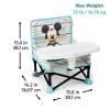 imageBright Starts Disney Minnie Mouse Pop N Sit Portable Booster IndoorOutdoor Use Floor Seat with Feeding Tray 6 Mos  3 YrsMickey
