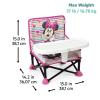 imageBright Starts Disney Minnie Mouse Pop N Sit Portable Booster IndoorOutdoor Use Floor Seat with Feeding Tray 6 Mos  3 YrsMinnie