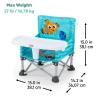 imageBright Starts Disney Minnie Mouse Pop N Sit Portable Booster IndoorOutdoor Use Floor Seat with Feeding Tray 6 Mos  3 YrsNemo