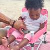 imageBright Starts Disney Minnie Mouse Pop N Sit Portable Booster IndoorOutdoor Use Floor Seat with Feeding Tray 6 Mos  3 YrsPink