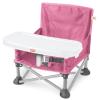 imageBright Starts Disney Minnie Mouse Pop N Sit Portable Booster IndoorOutdoor Use Floor Seat with Feeding Tray 6 Mos  3 YrsPink