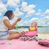 imageBright Starts Disney Minnie Mouse Pop N Sit Portable Booster IndoorOutdoor Use Floor Seat with Feeding Tray 6 Mos  3 YrsPink