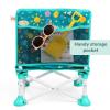 imageBright Starts Disney Minnie Mouse Pop N Sit Portable Booster IndoorOutdoor Use Floor Seat with Feeding Tray 6 Mos  3 YrsStitch