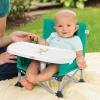 imageBright Starts Disney Minnie Mouse Pop N Sit Portable Booster IndoorOutdoor Use Floor Seat with Feeding Tray 6 Mos  3 YrsTeal