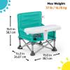 imageBright Starts Disney Minnie Mouse Pop N Sit Portable Booster IndoorOutdoor Use Floor Seat with Feeding Tray 6 Mos  3 YrsTeal