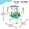 imageBright Starts Disney The Little Mermaid Sea of Activities Baby Activity Jumper with Interactive Toys Lights ampamp Music with Disney Princess Ariel 612 Months BlueFinding Nemo
