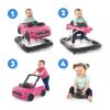 imageBright Starts Ford Bronco 4in1 Blue Grey Baby Activity Center ampamp Push Walker with Removable Interactive Steering Wheel Toy 6 Months and upPink Mustang