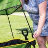 imageBright Starts John Deere Pop N Ride Stroller Wagon Foldable with Sun Shade 50 SPF Protection Seats 2 Kids at Once Green ampamp Yellow Unisex