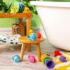 imageBright Starts KaledioCubes 9pk Stack ampamp Squeeze Blocks Baby Bath Toys  Play ampamp Learn with Colors Numbers ampamp Shapes Ages 3 Months MulticolorSplash  Splash