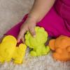 imageBright Starts KaledioCubes 9pk Stack ampamp Squeeze Blocks Baby Bath Toys  Play ampamp Learn with Colors Numbers ampamp Shapes Ages 3 Months MulticolorTropicanimals