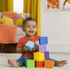 imageBright Starts KaledioCubes 9pk Stack ampamp Squeeze Blocks Baby Bath Toys  Play ampamp Learn with Colors Numbers ampamp Shapes Ages 3 Months MulticolorKalediocubes