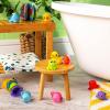imageBright Starts KaledioCubes 9pk Stack ampamp Squeeze Blocks Baby Bath Toys  Play ampamp Learn with Colors Numbers ampamp Shapes Ages 3 Months MulticolorSplash  Splash