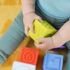 imageBright Starts KaledioCubes 9pk Stack ampamp Squeeze Blocks Baby Bath Toys  Play ampamp Learn with Colors Numbers ampamp Shapes Ages 3 Months MulticolorKalediocubes